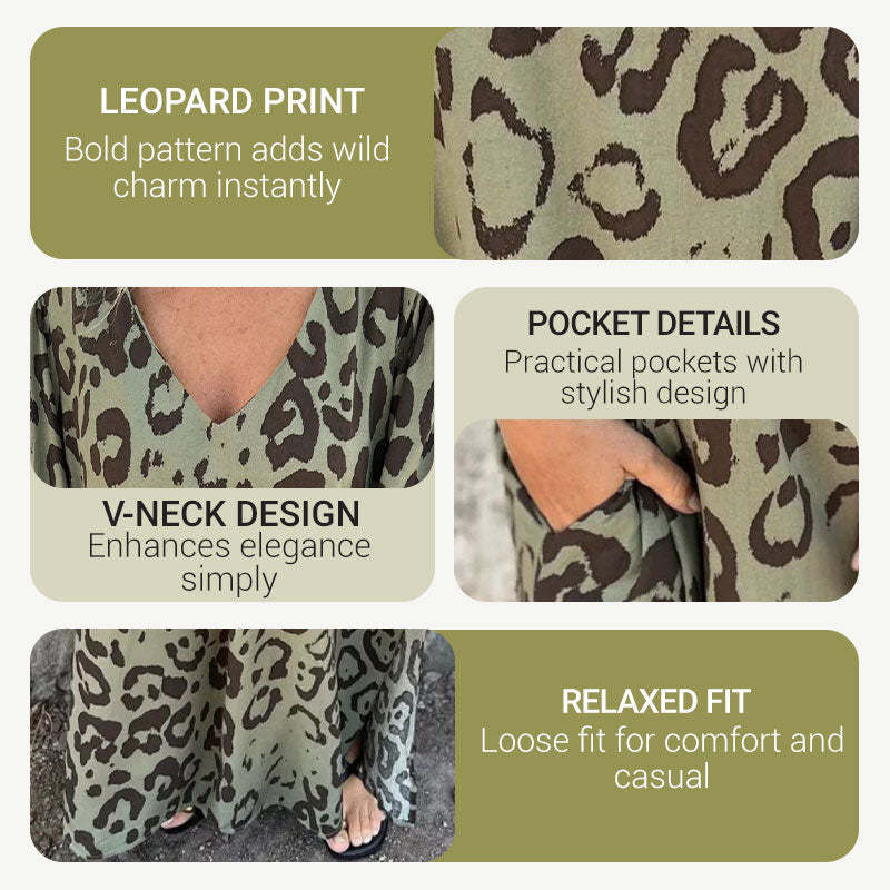 🌸New Year Specials🌸 V-Neck Printed Flowy Dress with Pockets