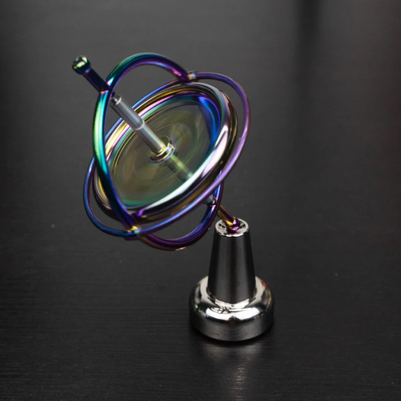DjuiinoStar Pricision Gyroscope, Kill Time Desk Toy, Anti-Gravity Balance Toy, Science with Fun