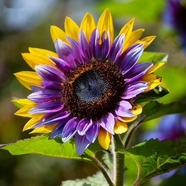 🌌🔥 Blue Flame Sunflower Seeds – The Rarest Sunflower You'll Ever Grow! 🌻