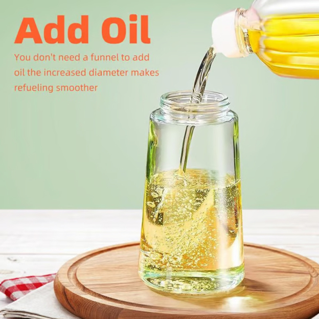 🎁💕2 in 1 Glass Oil Sprayer & Dispenser🔥