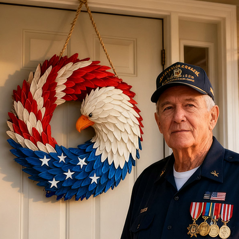 Don't Miss Out! Celebrate America's 250 Years of Service and Heritage with the Limited-Edition Eagle Wreath!