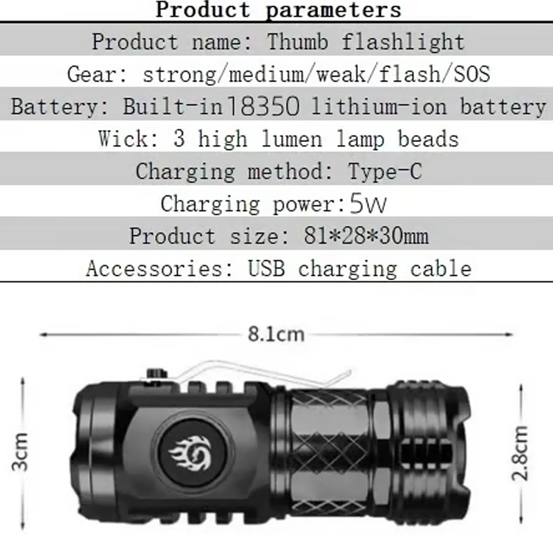 🔥LAST DAY PROMOTION 49% OFF 🔥 - Three-eyed Monster Mini Flash Super Power Flashlight