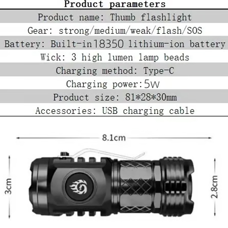 🔥LAST DAY PROMOTION 49% OFF 🔥 - Three-eyed Monster Mini Flash Super Power Flashlight