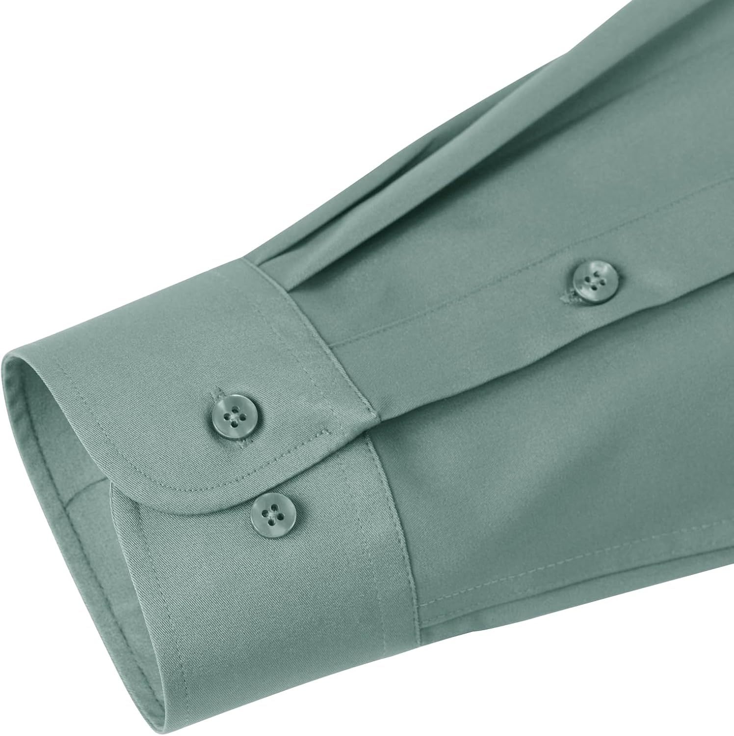 J.VER Men's Dress Shirts Solid Long Sleeve Stretch Wrinkle-Free Formal Shirt Business Casual Button Down Shirts