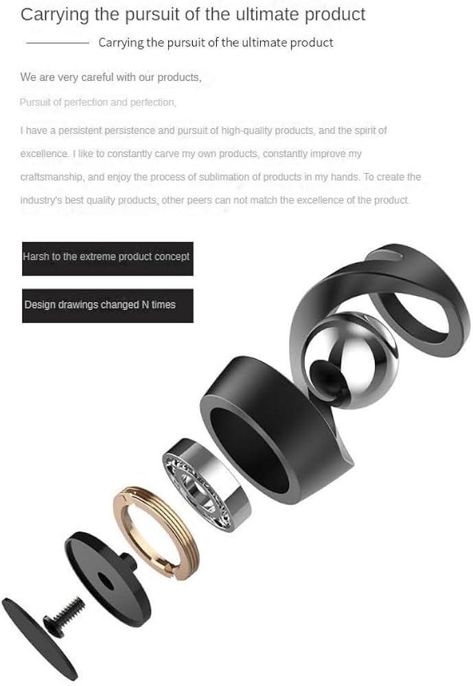 Amazon.com: Gravity Defying Kinetic Desk Toy - Black/Gold/Silver - Adult  Decompression Delicate Toy - with Box (Three pcs) : 玩具和遊戲