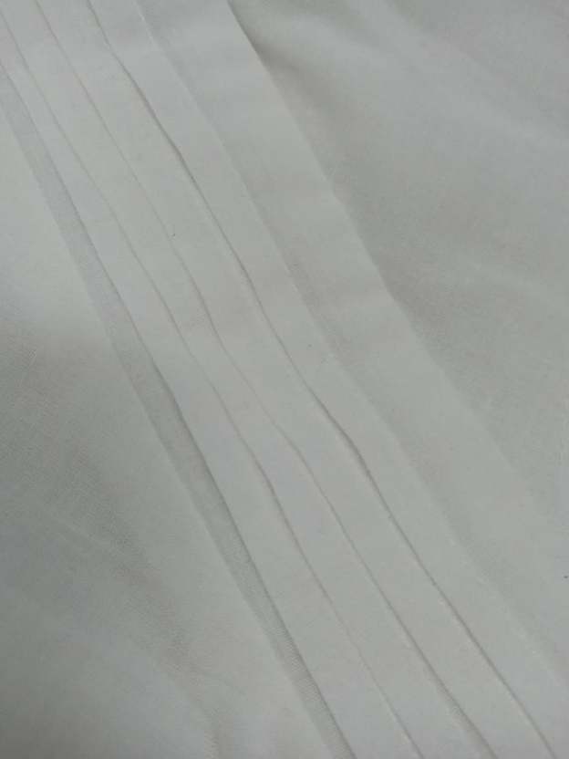 Cotton And Linen Double-Layer Slit V-Neck Art Dress