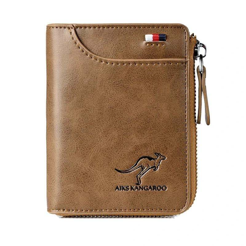 🏆🎁Men Wallet Zipper  Purse ( RFID PROTECTED )