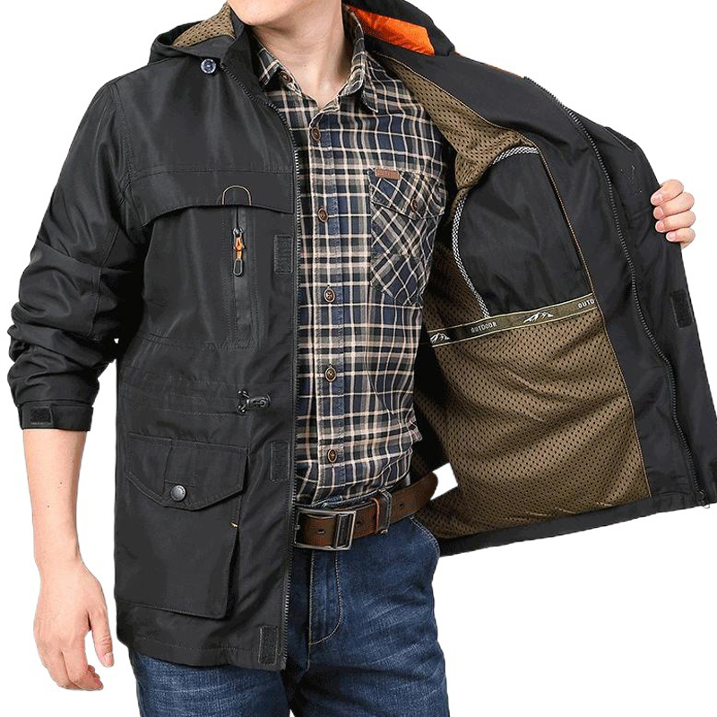 【Last Day 50%OFF】Men's Waterroof Miliary Rain Jacket