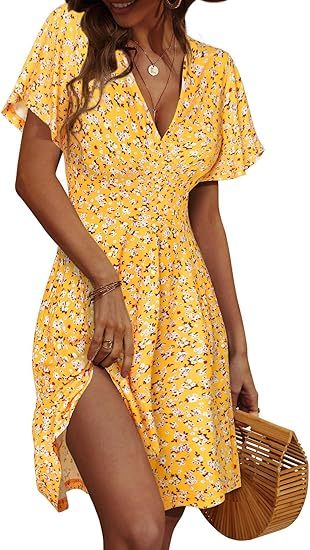 FENSACE Women's Summer Floral Dress