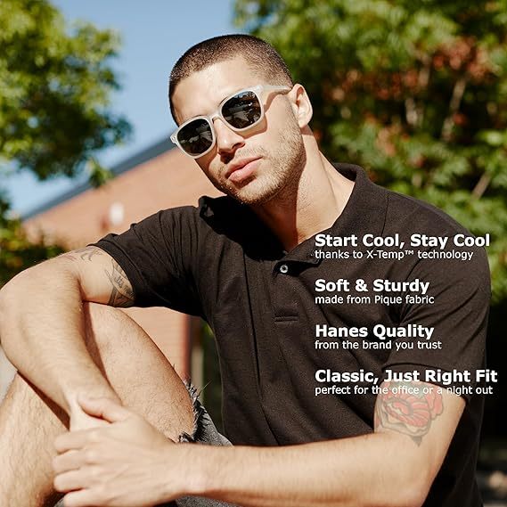 Men’s X-Temp Short Sleeve Polo Shirt, Midweight Men's Shirt