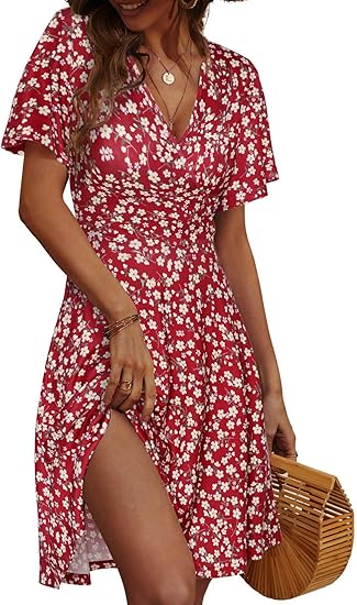 FENSACE Women's Summer Floral Dress