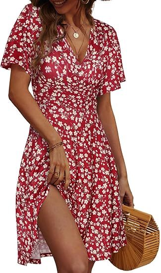 FENSACE Women's Summer Floral Dress