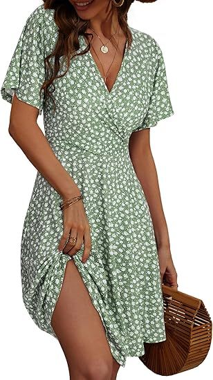 FENSACE Women's Summer Floral Dress