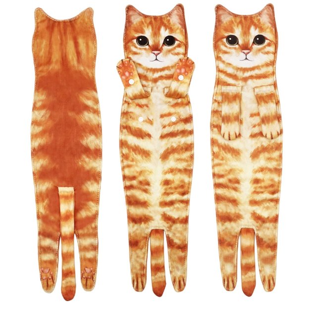 🎁😺Funny Cat Hand Towels for Cat Lovers