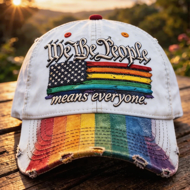 🔥Last Day 49% OFF -Rainbow Pride Month Gay Art Print Hat-GD