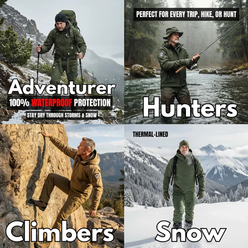 VORAX™– Waterproof Softshell Jacket & Pants Set