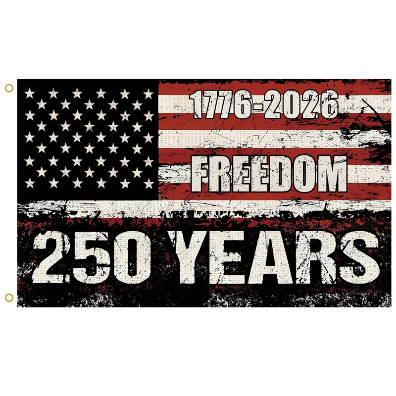 250th Anniversary USA Flag, 1776-2026 Commemorative America Flag 250 Years Decor with Patriotic Eagle