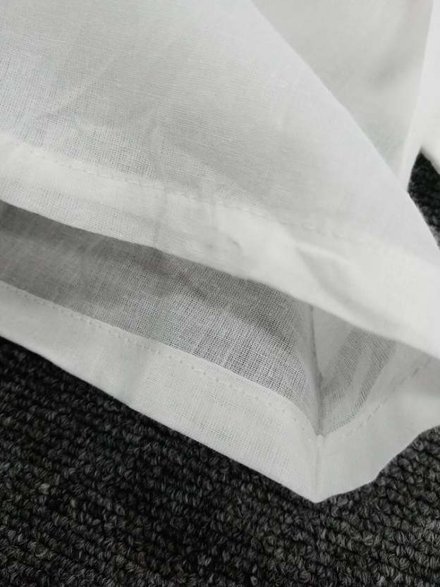 Cotton And Linen Double-Layer Slit V-Neck Art Dress