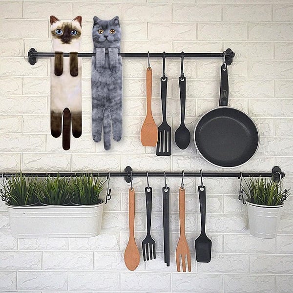 🎁😺Funny Cat Hand Towels for Cat Lovers