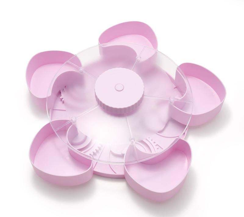 Divided Serving Tray That Spins – Perfect for Snacks, Dips & Party Appetizers