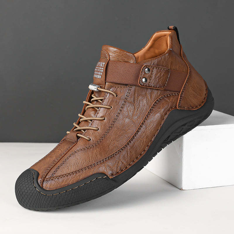 ⏱️LAST DAY! 60% OFF🔥Men's Hand-Stitched Non-Slip Casual Leather Boots | Stylish & Casual Men's Footwear