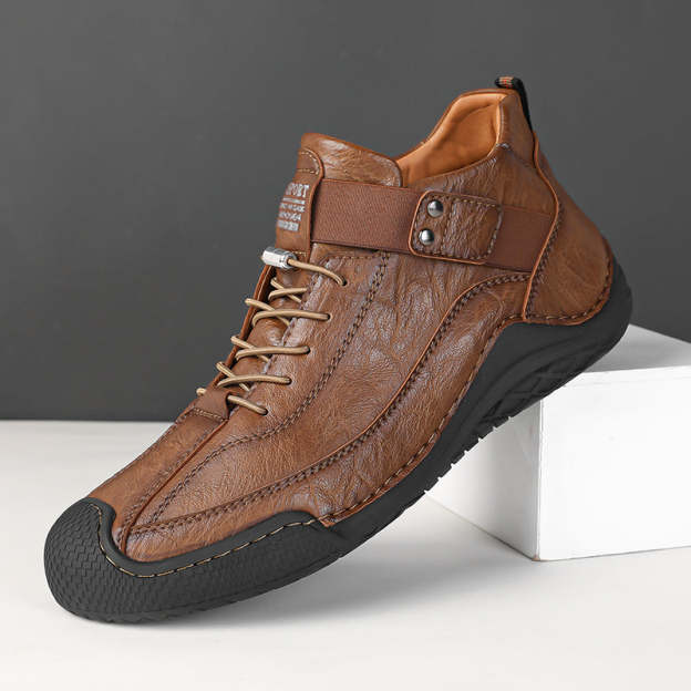 ⏱️LAST DAY! 60% OFF🔥Men's Hand-Stitched Non-Slip Casual Leather Boots | Stylish & Casual Men's Footwear