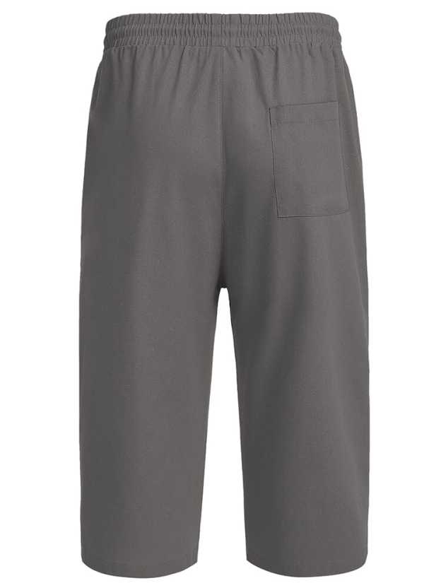 Casual Linen 3/4 Beach Yoga Shorts (US Only)