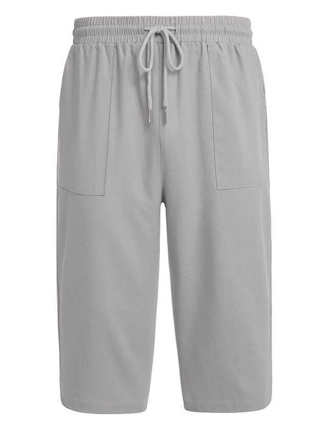 Casual Linen 3/4 Beach Yoga Shorts (US Only)