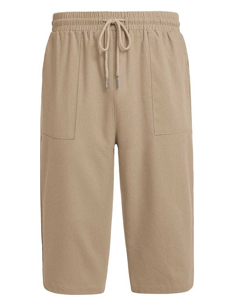 Casual Linen 3/4 Beach Yoga Shorts (US Only)