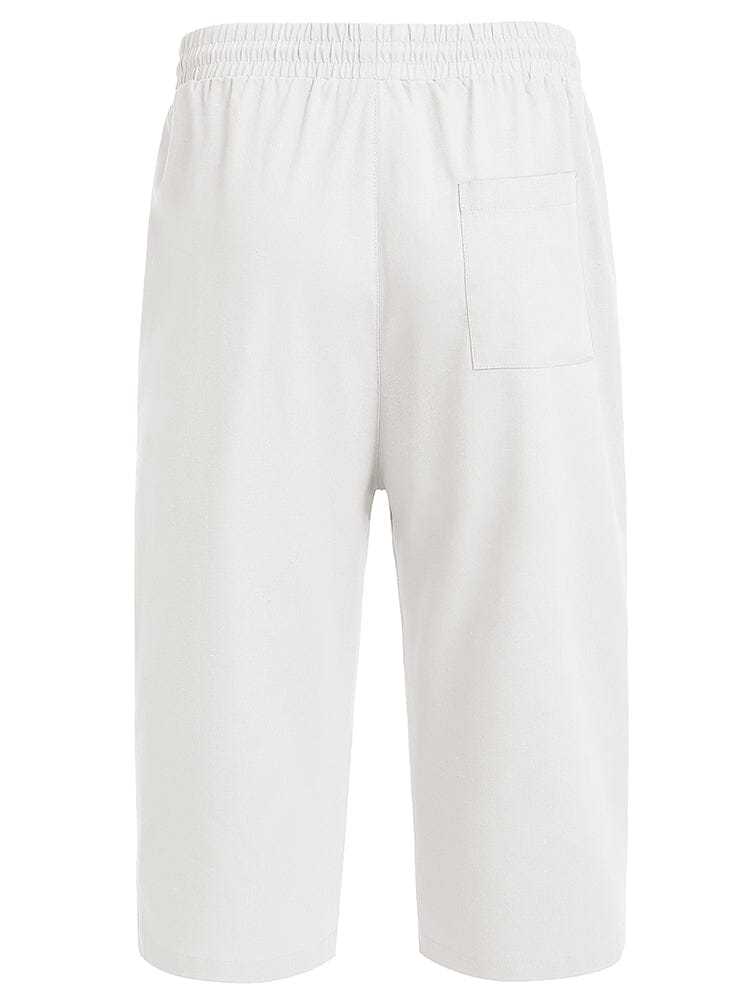 Casual Linen 3/4 Beach Yoga Shorts (US Only)
