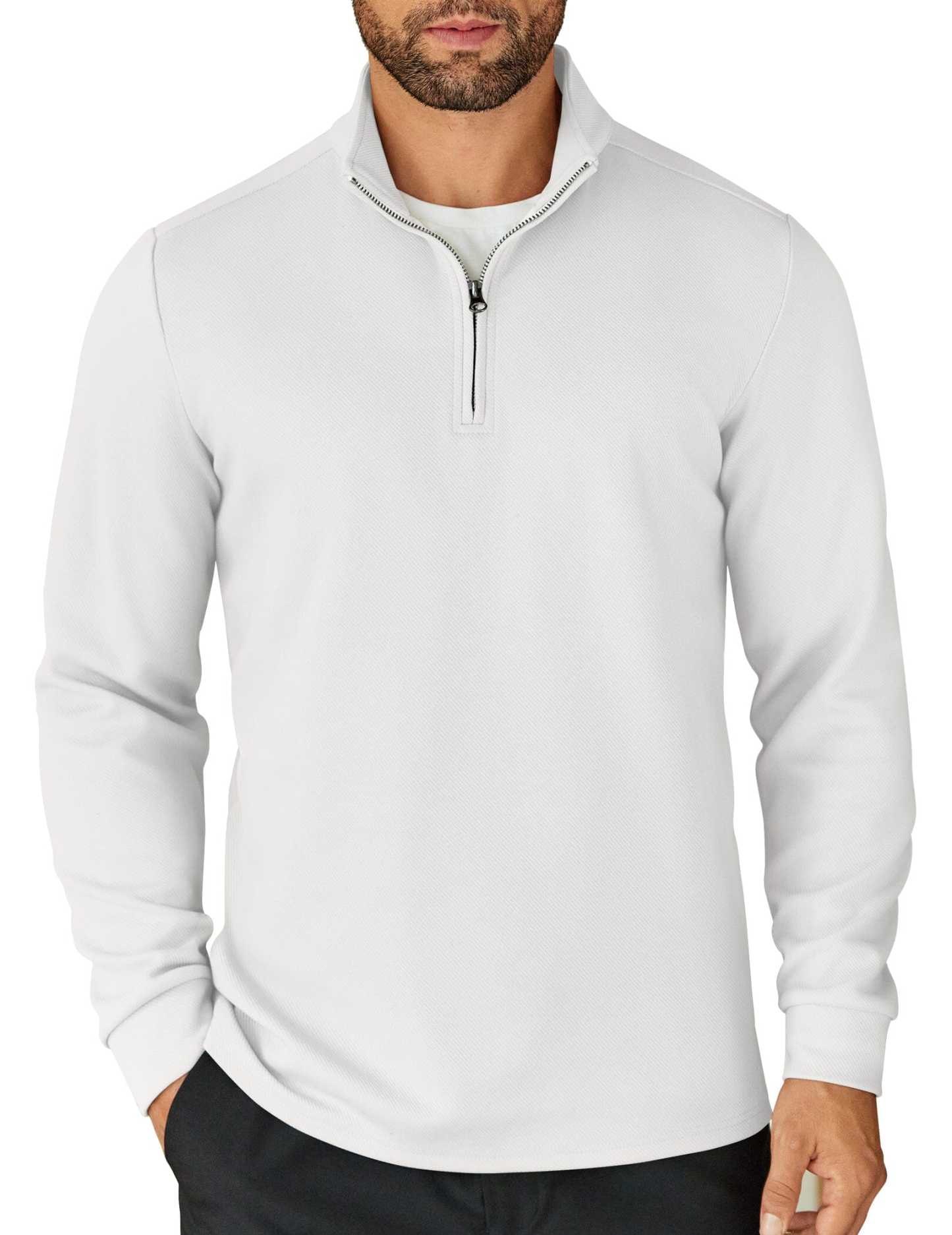 Casual Quarter Zip Sweatshirt