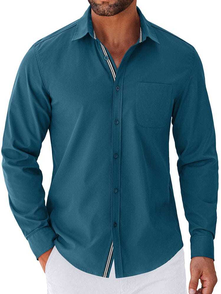 Elegant Untucked Dress Shirt