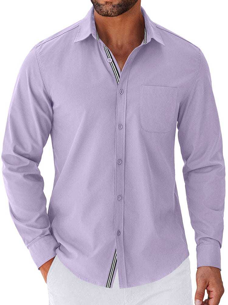 Elegant Untucked Dress Shirt