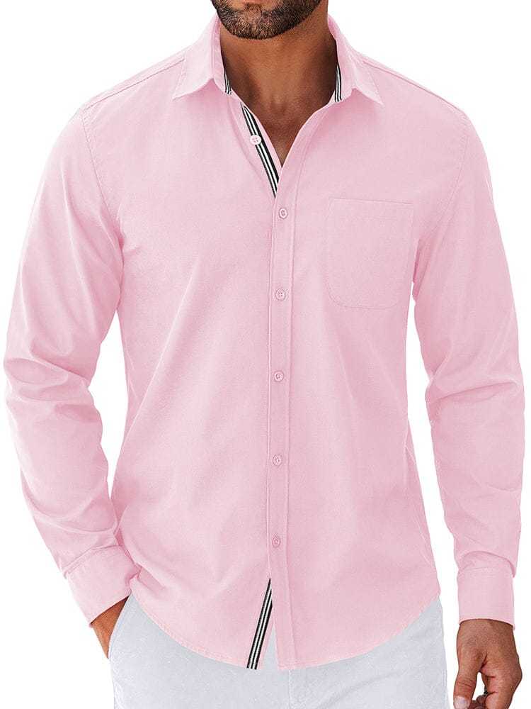 Elegant Untucked Dress Shirt