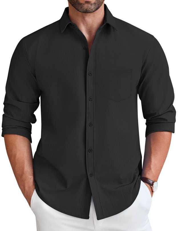 Casual Faux Denim Shirt