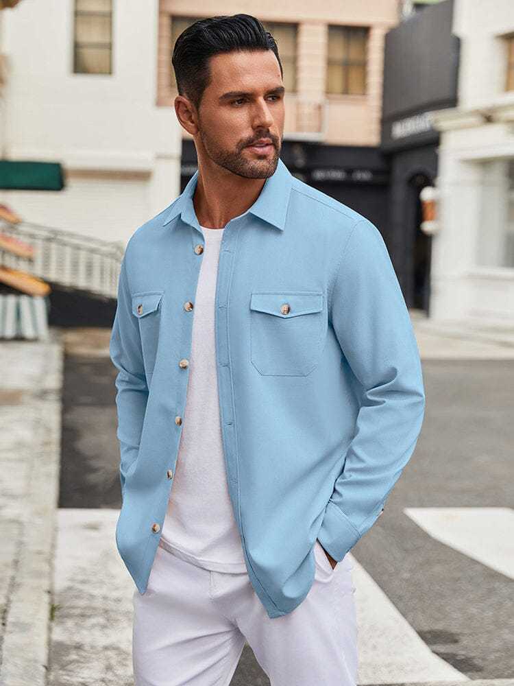 Casual Lightweight Shirt Jacket