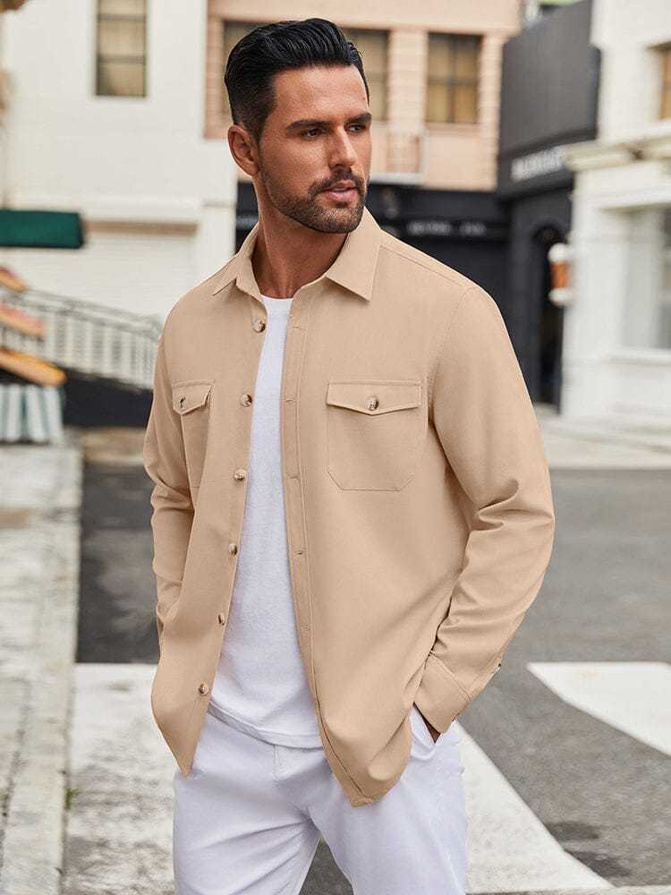 Casual Lightweight Shirt Jacket