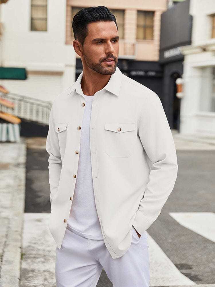 Casual Lightweight Shirt Jacket
