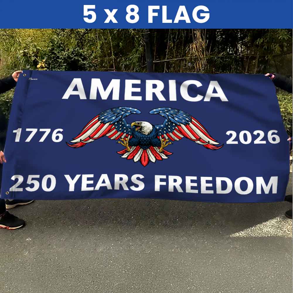 Flagwix American Flag - America 250th Anniversary Grommet Freedom 4th of july Flag