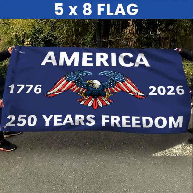 Flagwix American Flag - America 250th Anniversary Grommet Freedom 4th of july Flag
