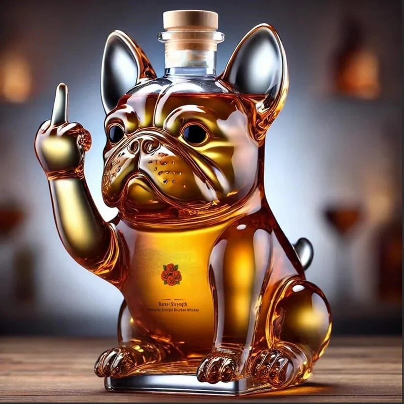 Dachshund Dog Whiskey Bottle