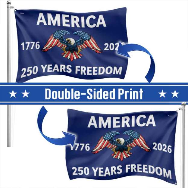 Flagwix American Flag - America 250th Anniversary Grommet Freedom 4th of july Flag