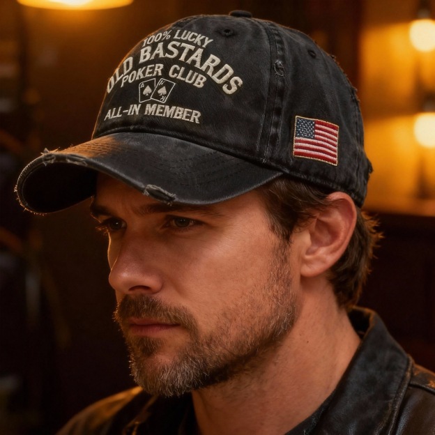 🔥OLD BASTARDS POKER CLUB CAP