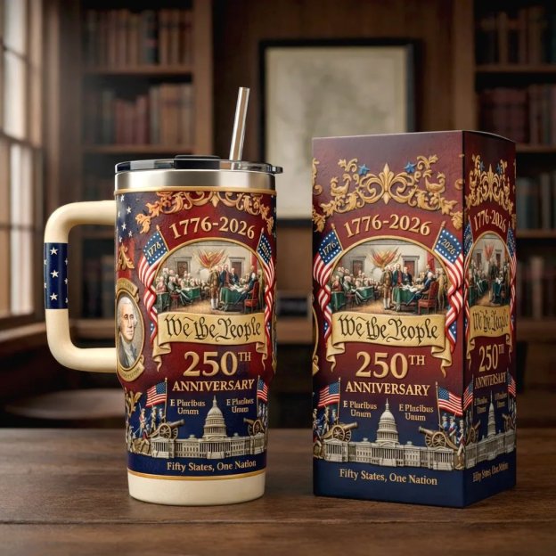 U.S. 250th Anniversary Commemorative Travel Tumbler