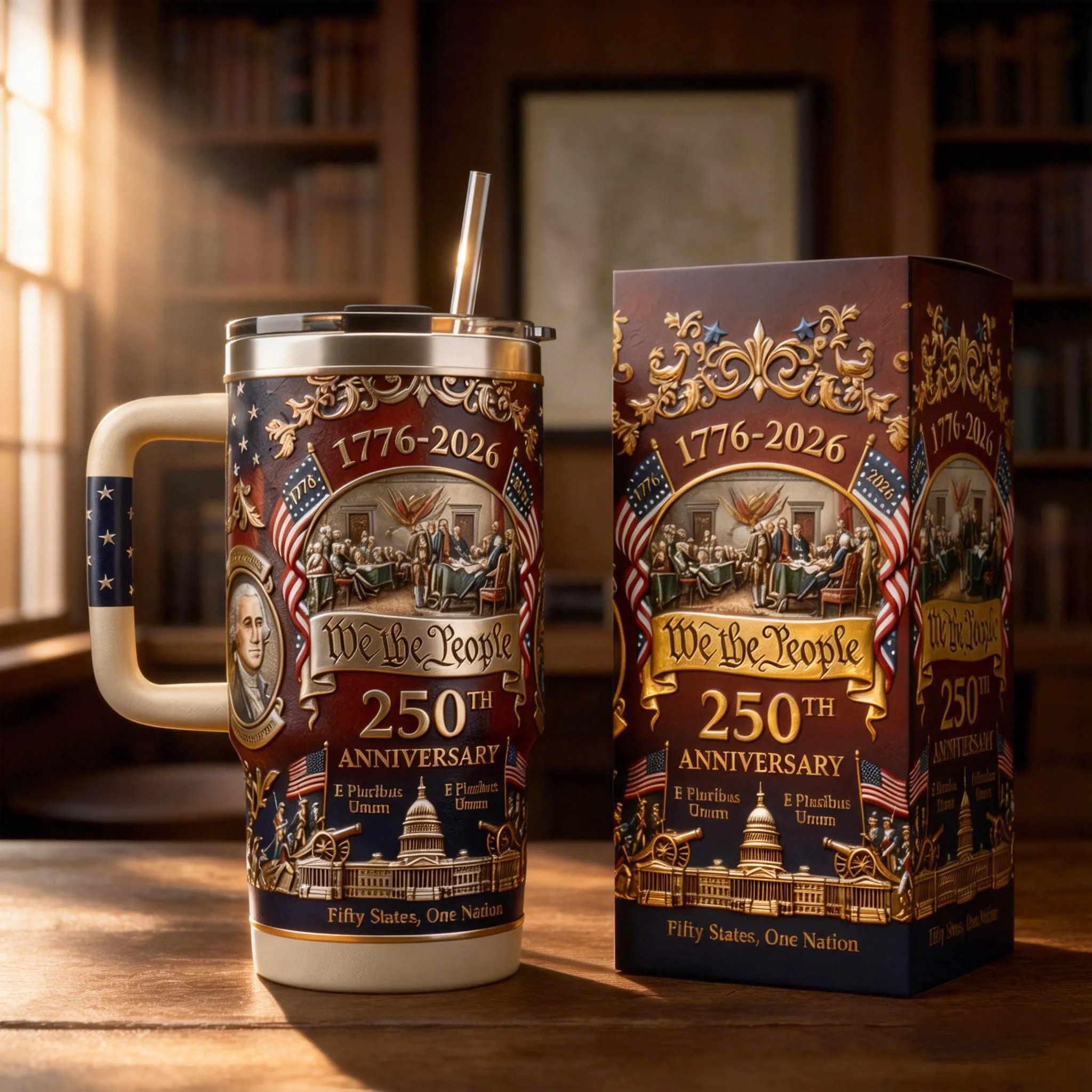 U.S. 250th Anniversary Commemorative Travel Tumbler