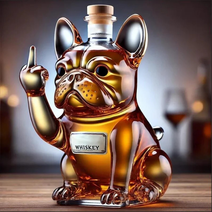 Dachshund Dog Whiskey Bottle