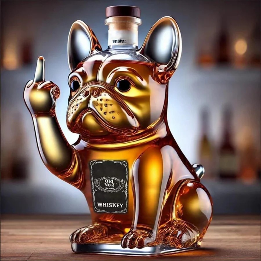 Dachshund Dog Whiskey Bottle