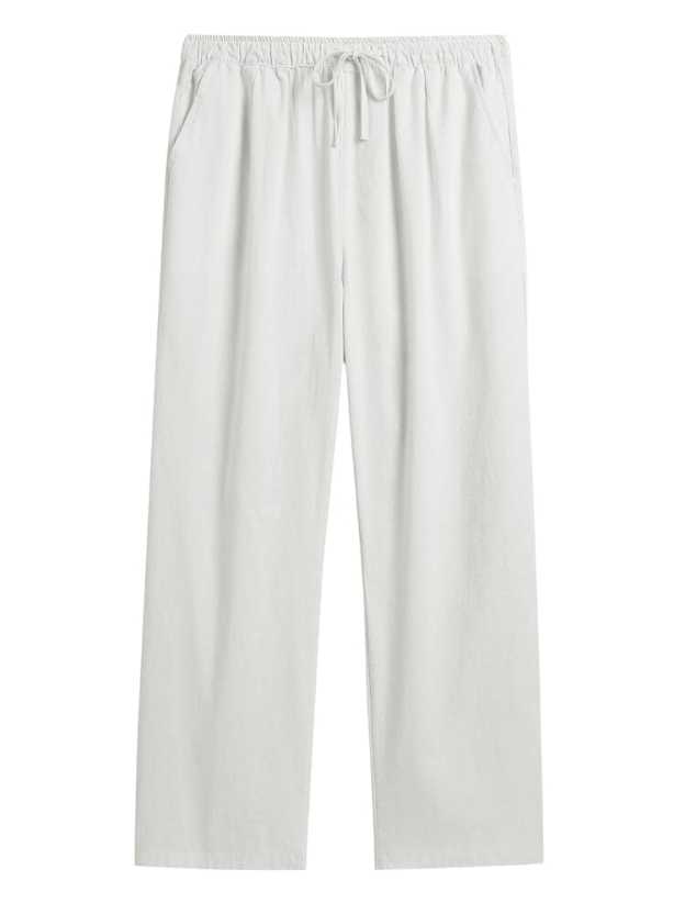 Casual Loose Fit Cotton Linen Straight Pants