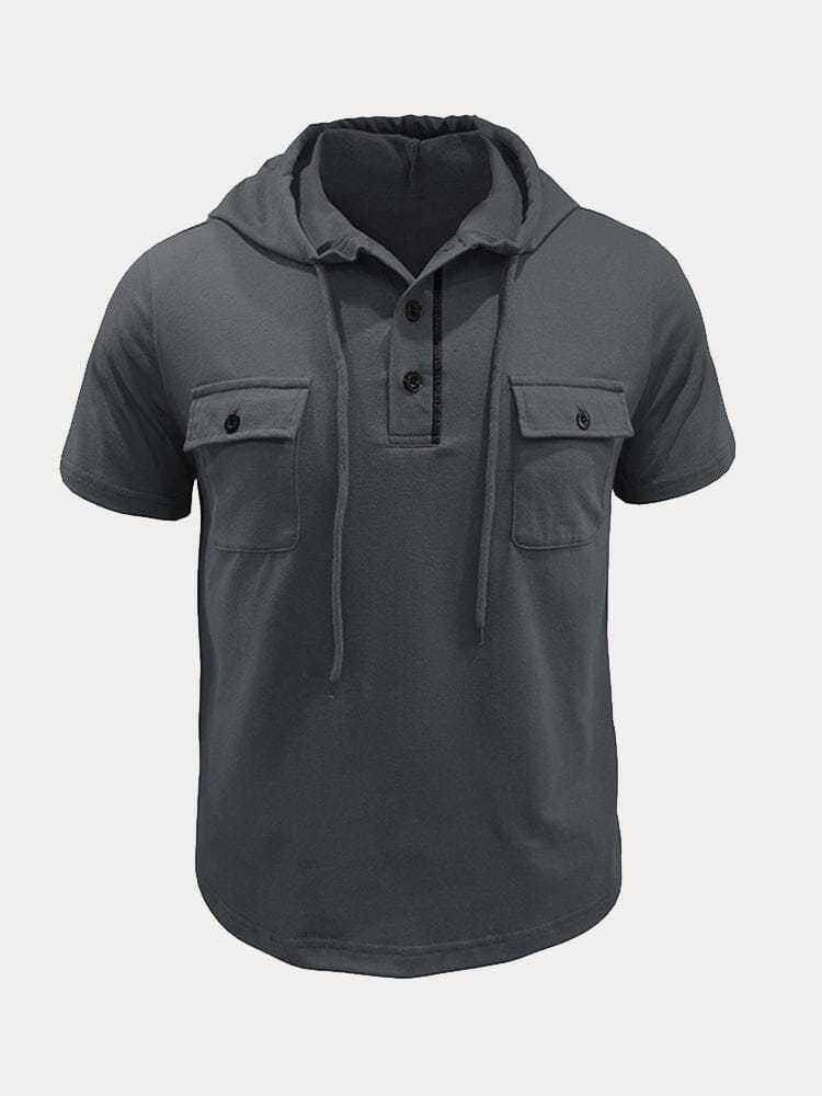 Athleisure Cargo Hooded Shirt