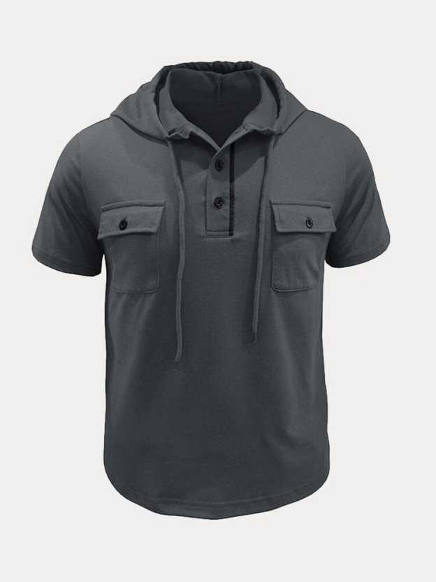 Athleisure Cargo Hooded Shirt